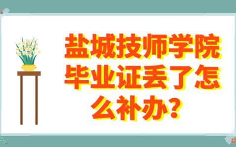 盐城技师学院毕业证丢了怎么补救？